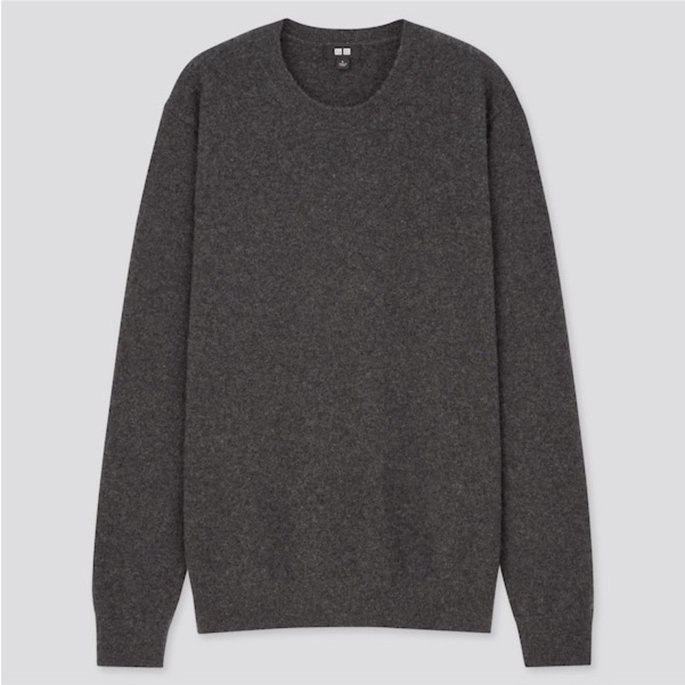 Uniqlo Men's Crewneck Sweater - Dark Gray